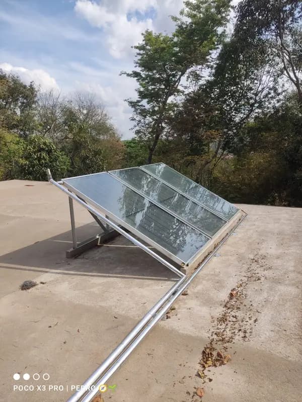 Instalação de aquecimento solar realizada pela Sollar das Gerais